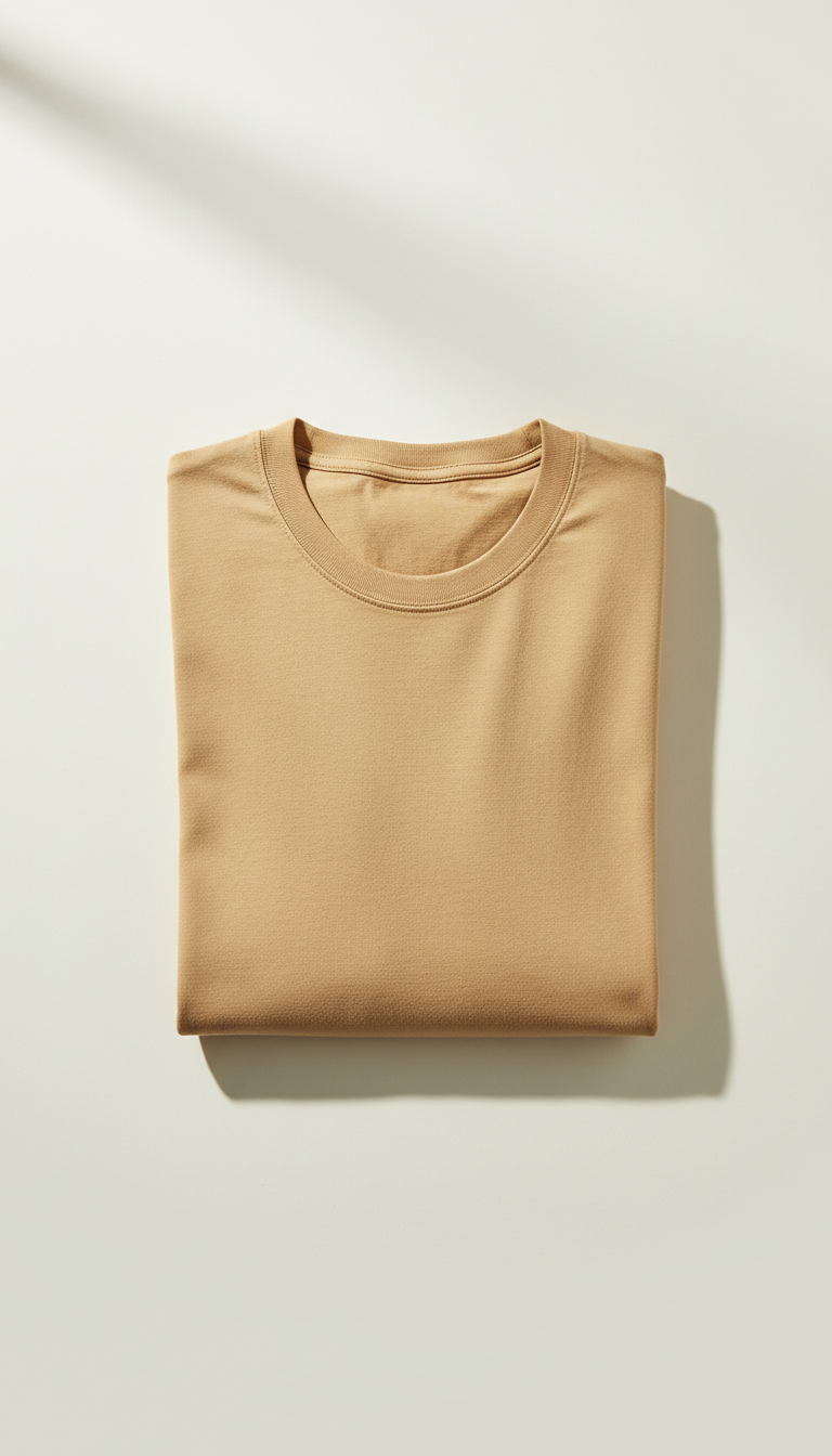 Sandstone Relaxed Cotton Tee